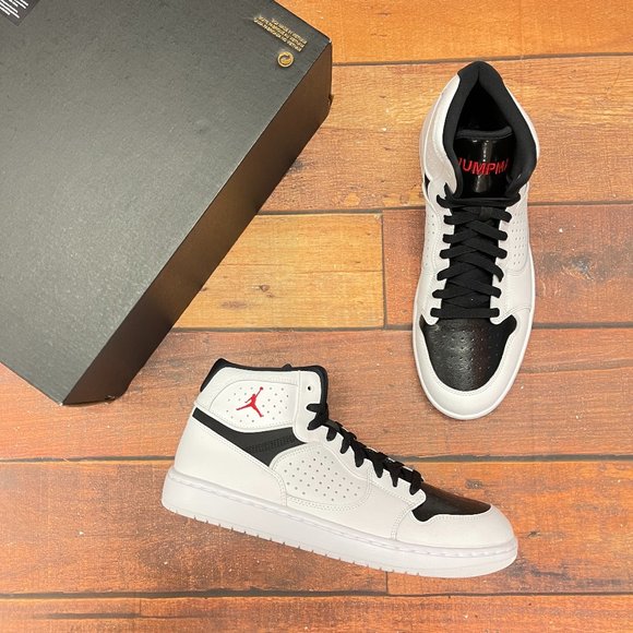 jordan access black and white